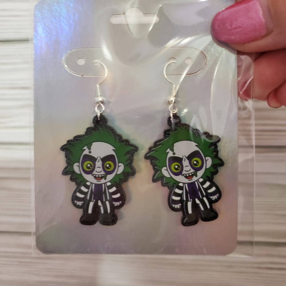 Halloween Earrings Dead Man